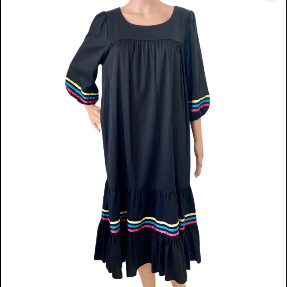 Vintage California Miss Peplum Midi Summer Dress